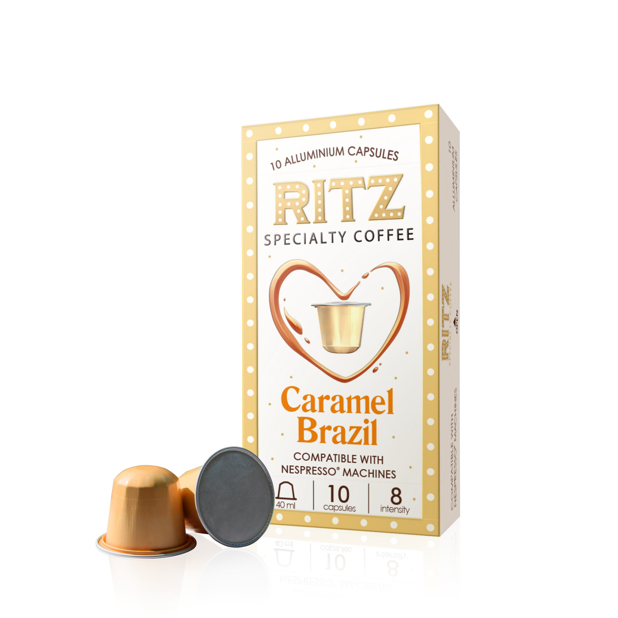 Спешълти кафе капсули Бразилия с вкус на карамел – Nespresso® съвместими капсули