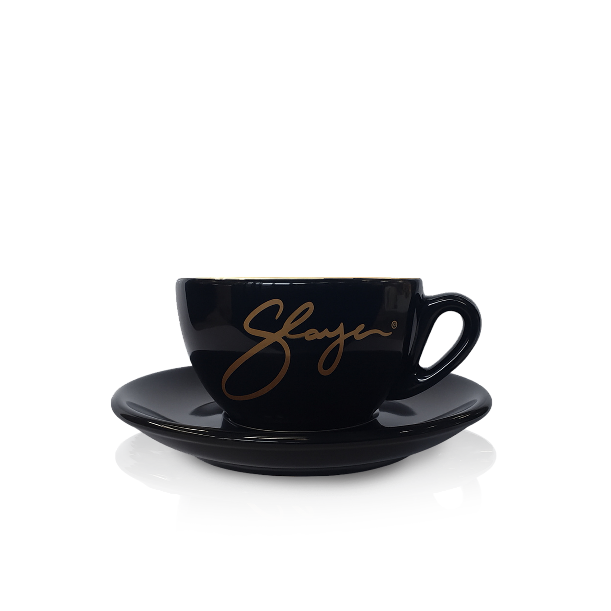 Порцеланова чаша за капучино с чинийка – Slayer – 145 мл.