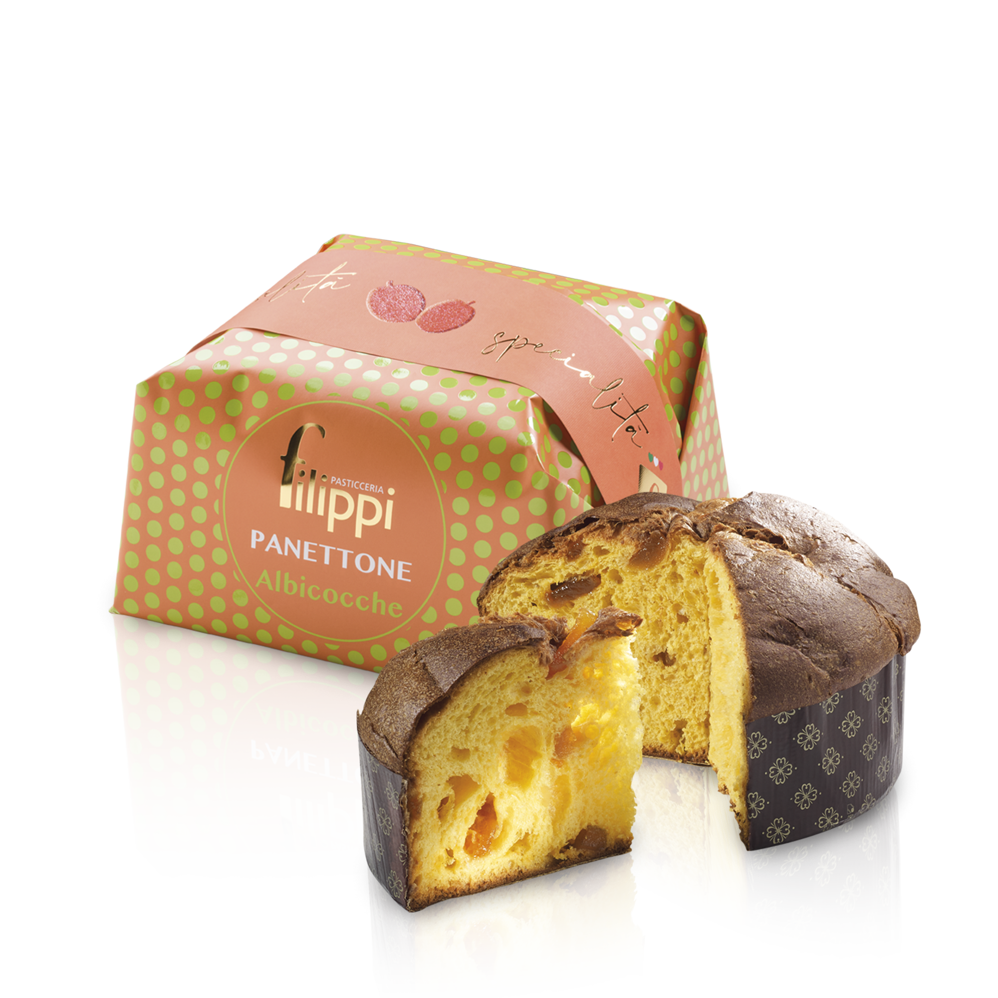 Италианско панетоне с кайсия - Filippi - 1 кг.